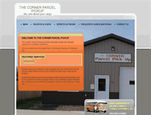 Tablet Screenshot of cornerbarparcelpickup.com